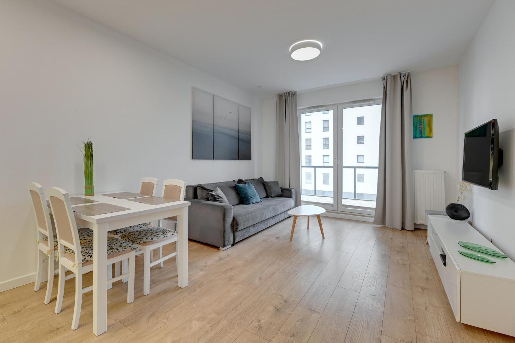 Apartament Nadmorskie Spektrum & Parking Гданьск Экстерьер фото